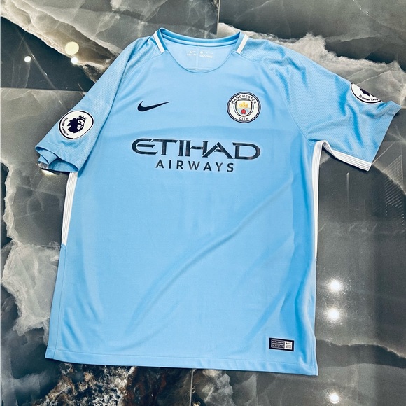 NikeKevin De Bruyne Manchester City Blue Jersey 2017-2018